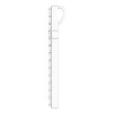 14K White 5/8 CTW Natural Diamond Cross Pendant